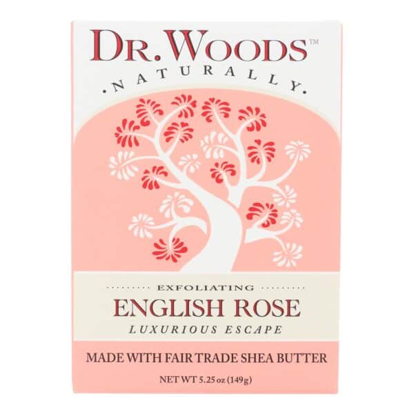 Dr. Woods Bar Soap Skin Lightening English Rose - 5.25 oz - Image 2
