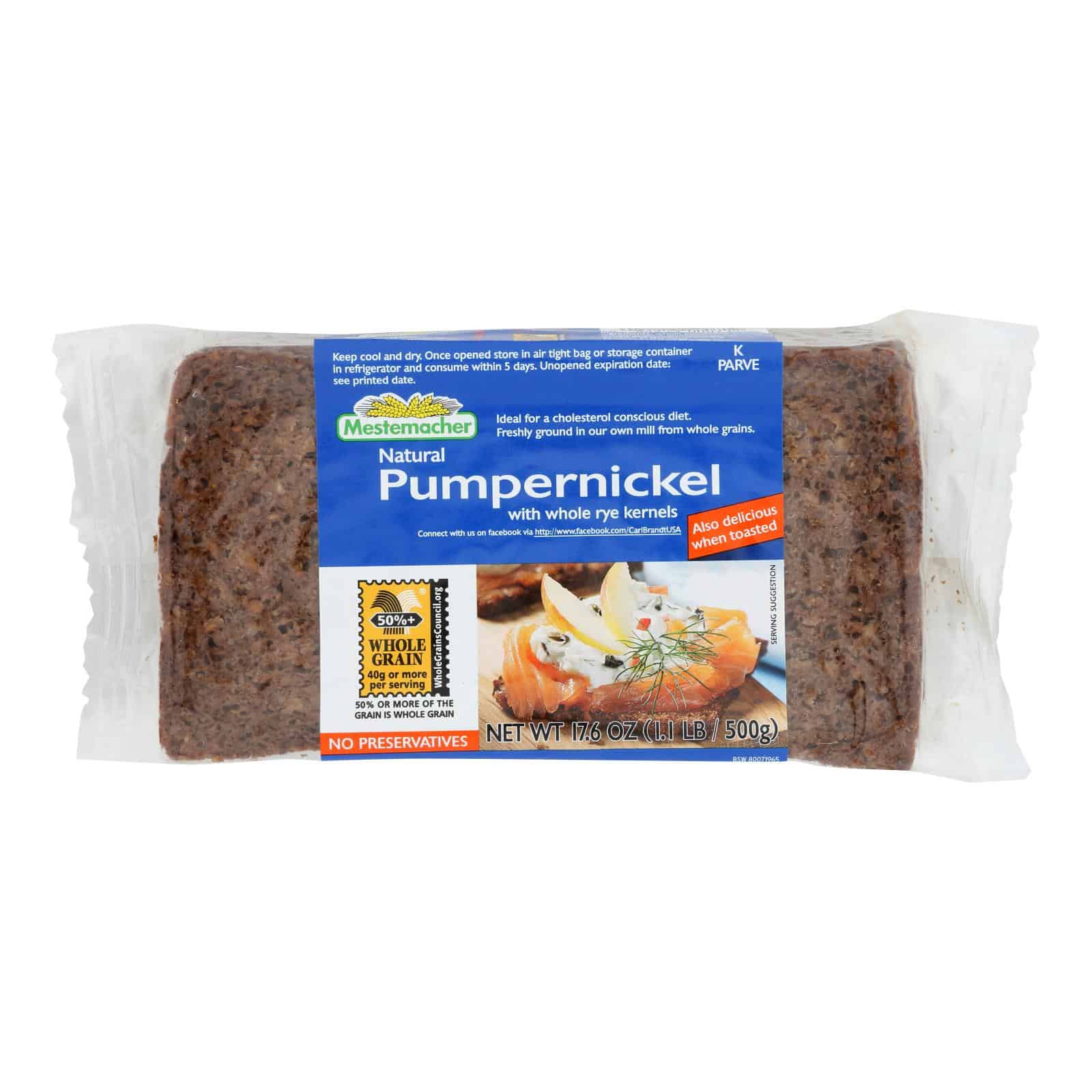 Mestemacher Bread Bread - Westphalian Classic - Pumpernickel - 17.6 oz - case of 12 - Image 2