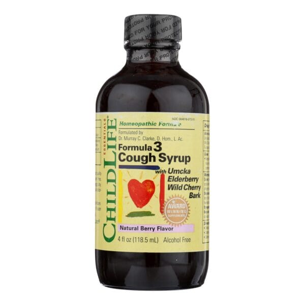 Childlife Formula 3 Cough Syrup Natural Berry - 4 fl oz - Image 3