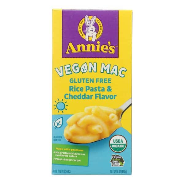 Annie's Homegrown Organic Gluten Free Vegan Elbows and Creamy Sauce Rice Pasta Dinner - Case of 12 - 6 oz. - Image 3
