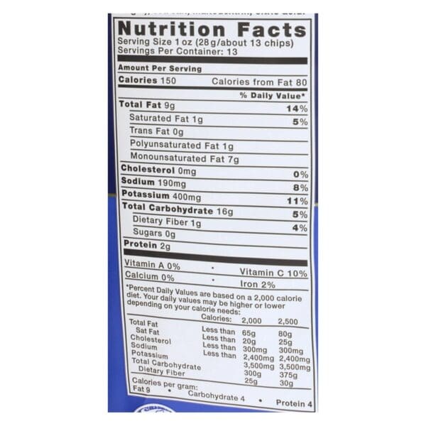 Kettle Brand - Potato Chps Sea Salt & Vngar - Case of 9 - 13 OZ - Image 2