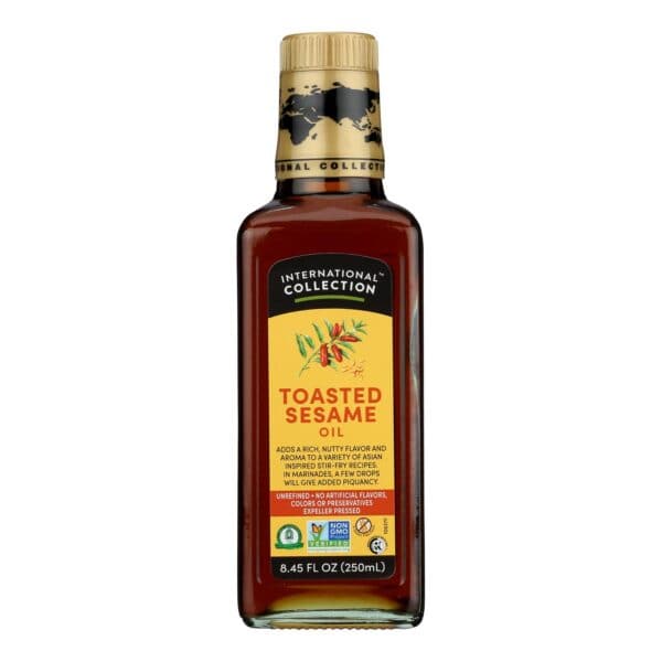 International Collection Sesame Oil - Toasted - Case of 6 - 8.45 Fl oz. - Image 2