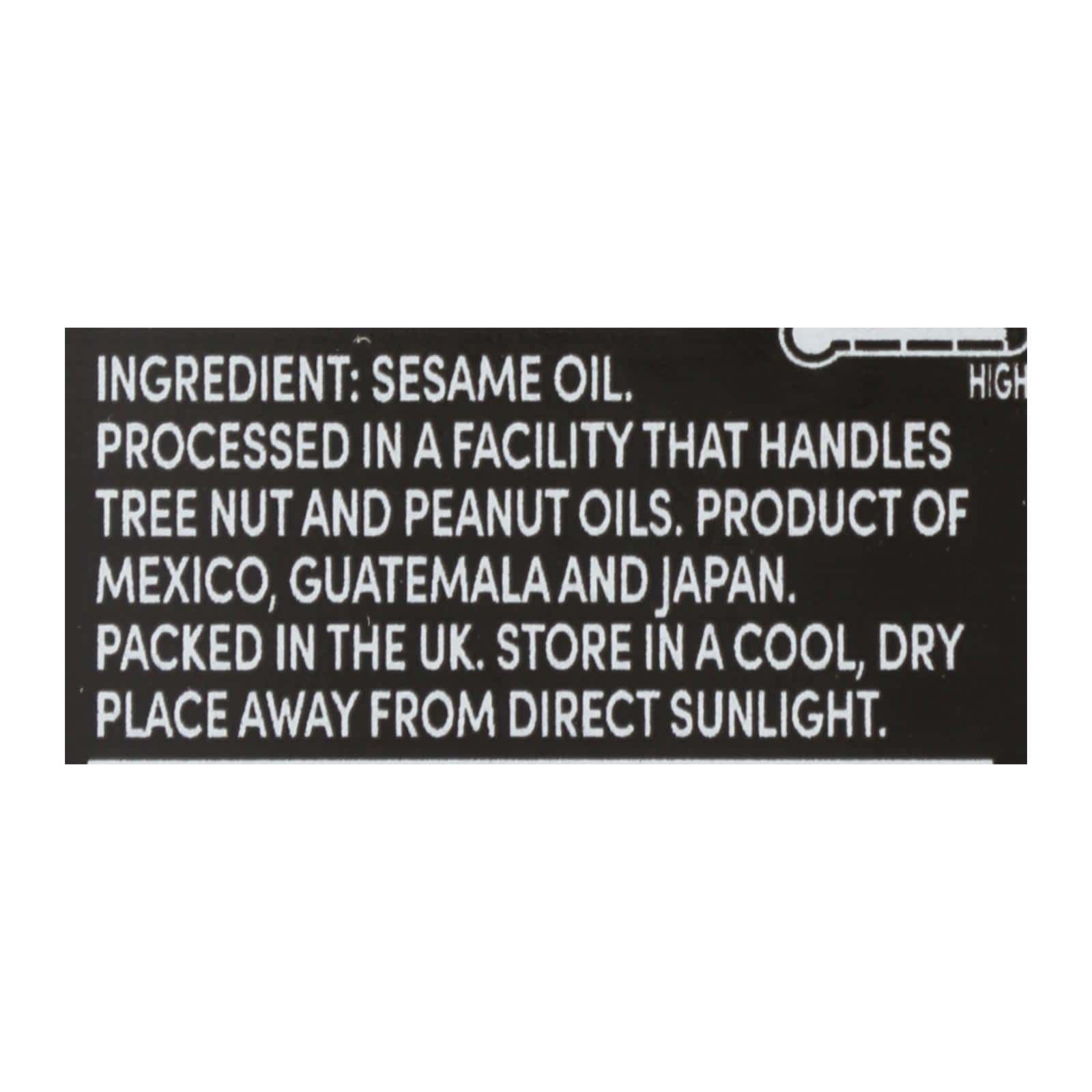 International Collection Sesame Oil - Toasted - Case of 6 - 8.45 Fl oz.