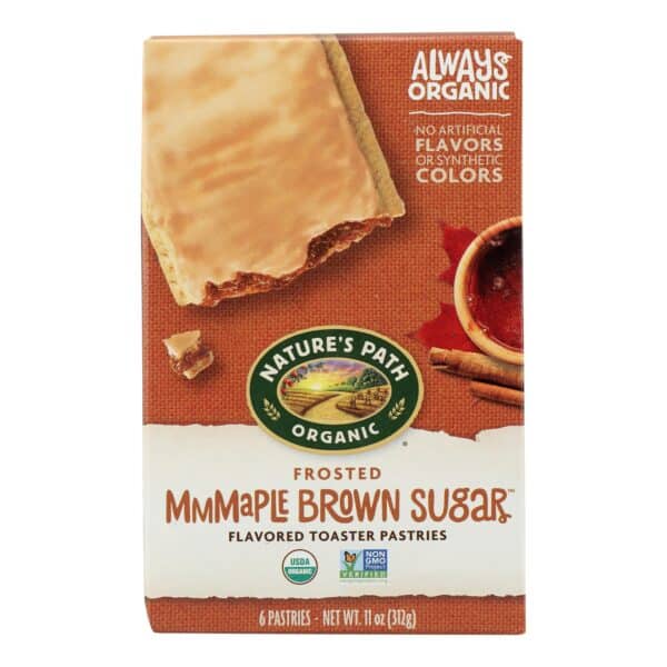Nature's Path Organic Frosted Toaster Pastries - Mmmaple Brown Sugar - Case of 12 - 11 oz. - Image 2