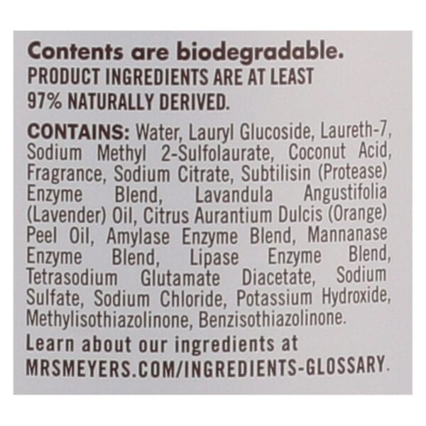 Mrs. Meyer's Clean Day - 2X Laundry Detergent - Lavender - Case of 6 - 64 oz