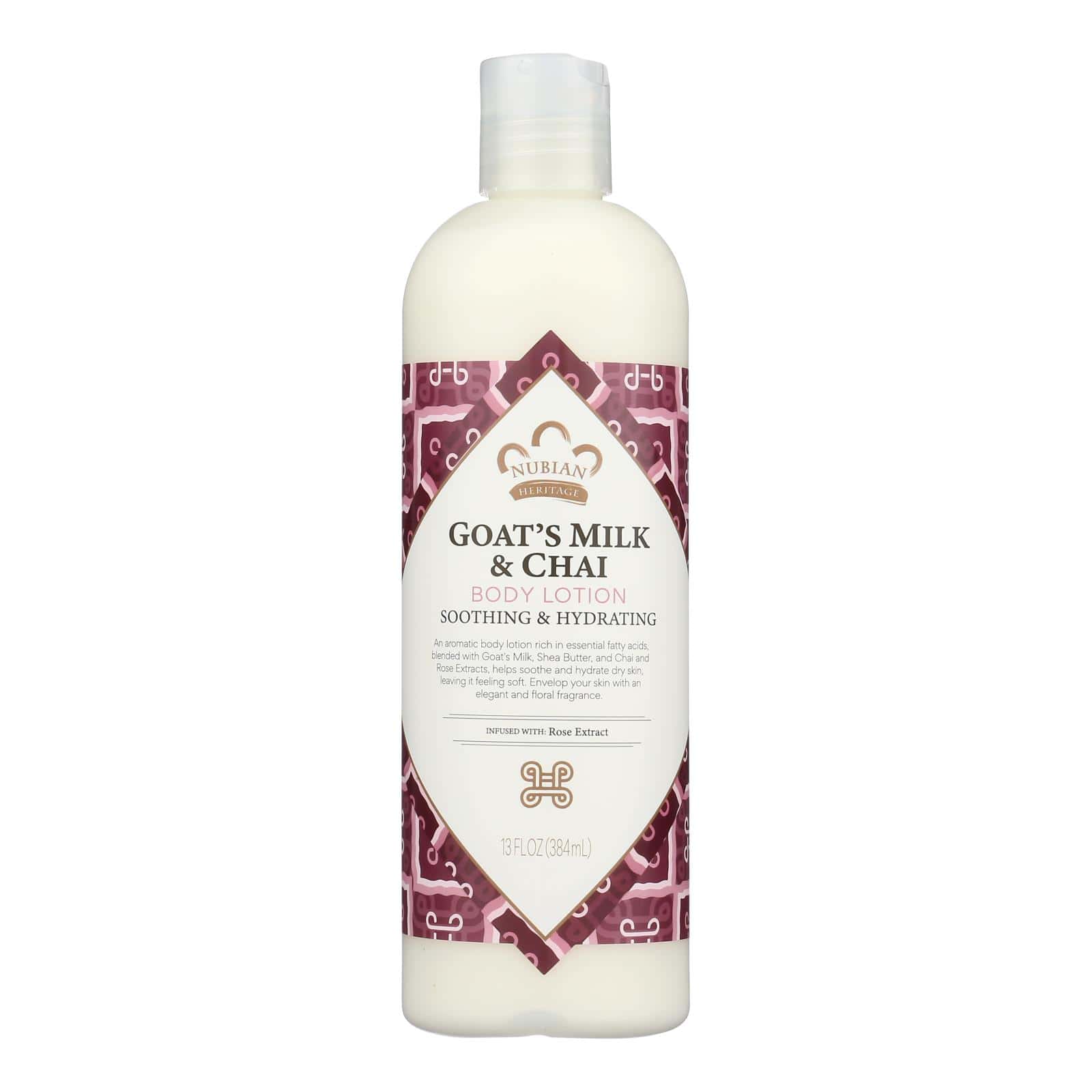Nubian Heritage Lotion - Goats Milk and Chai - 13 fl oz