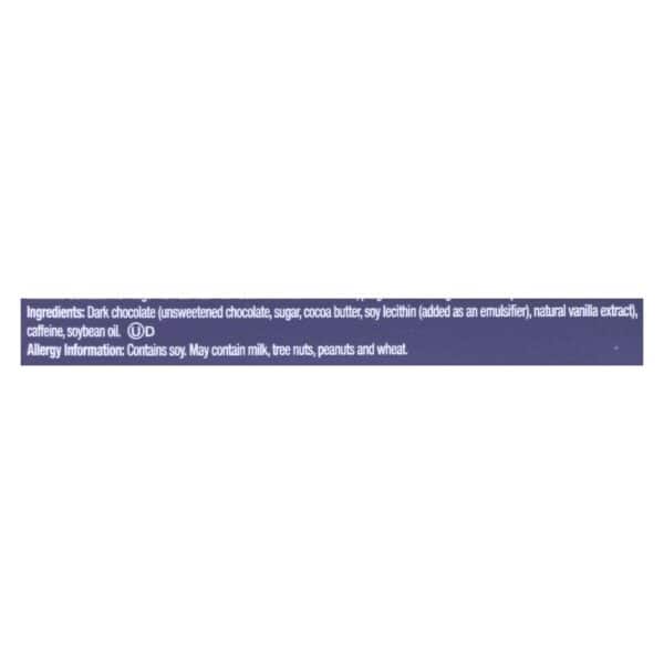 Awake Chocolate - Bar Caff Dark Chocolate - Case of 12-1.34 OZ
