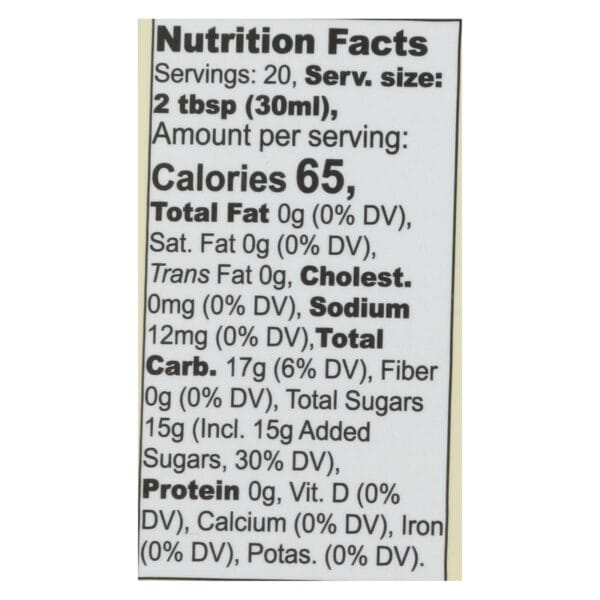 Wholesome Sweeteners Organic Syrup - Pancake Lite - Case of 6 - 20 fl oz - Image 2