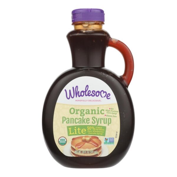 Wholesome Sweeteners Organic Syrup - Pancake Lite - Case of 6 - 20 fl oz - Image 3