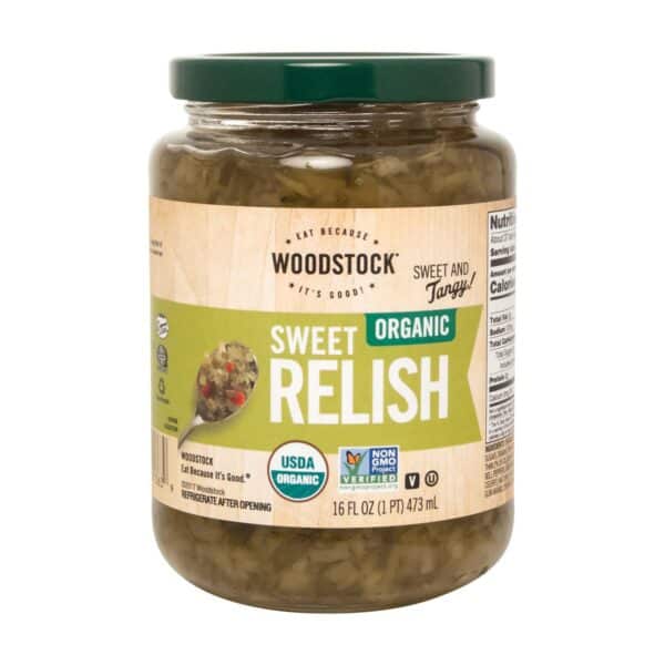 Woodstock Organic Sweet Relish - Case of 12 - 16 OZ - Image 3
