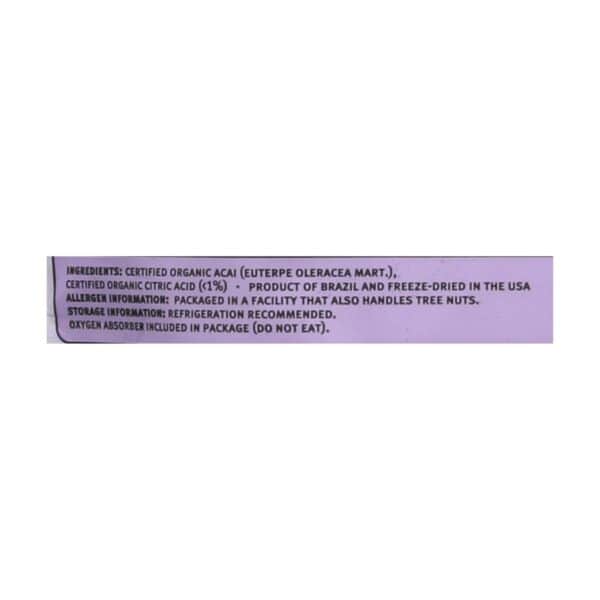 Navitas Naturals Acai Powder - Organic - Freeze-Dried - 4 oz - case of 12 - Image 2