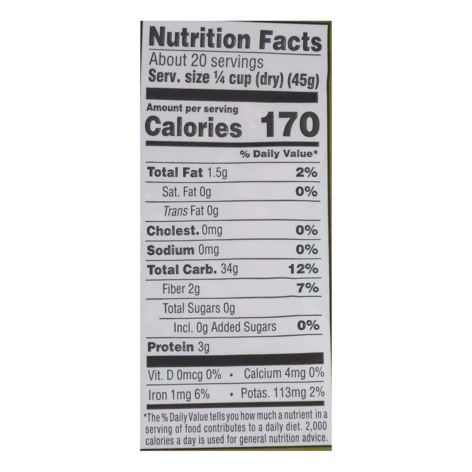 Lundberg Family Farms Organic Brown Long Grain Rice - Case of 6 - 2 lb. - Image 2