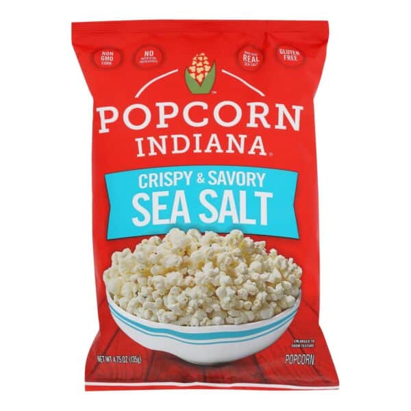 Popcorn Indiana Popcorn - Sea Salt - Case of 12 - 4.75 oz. - Image 3