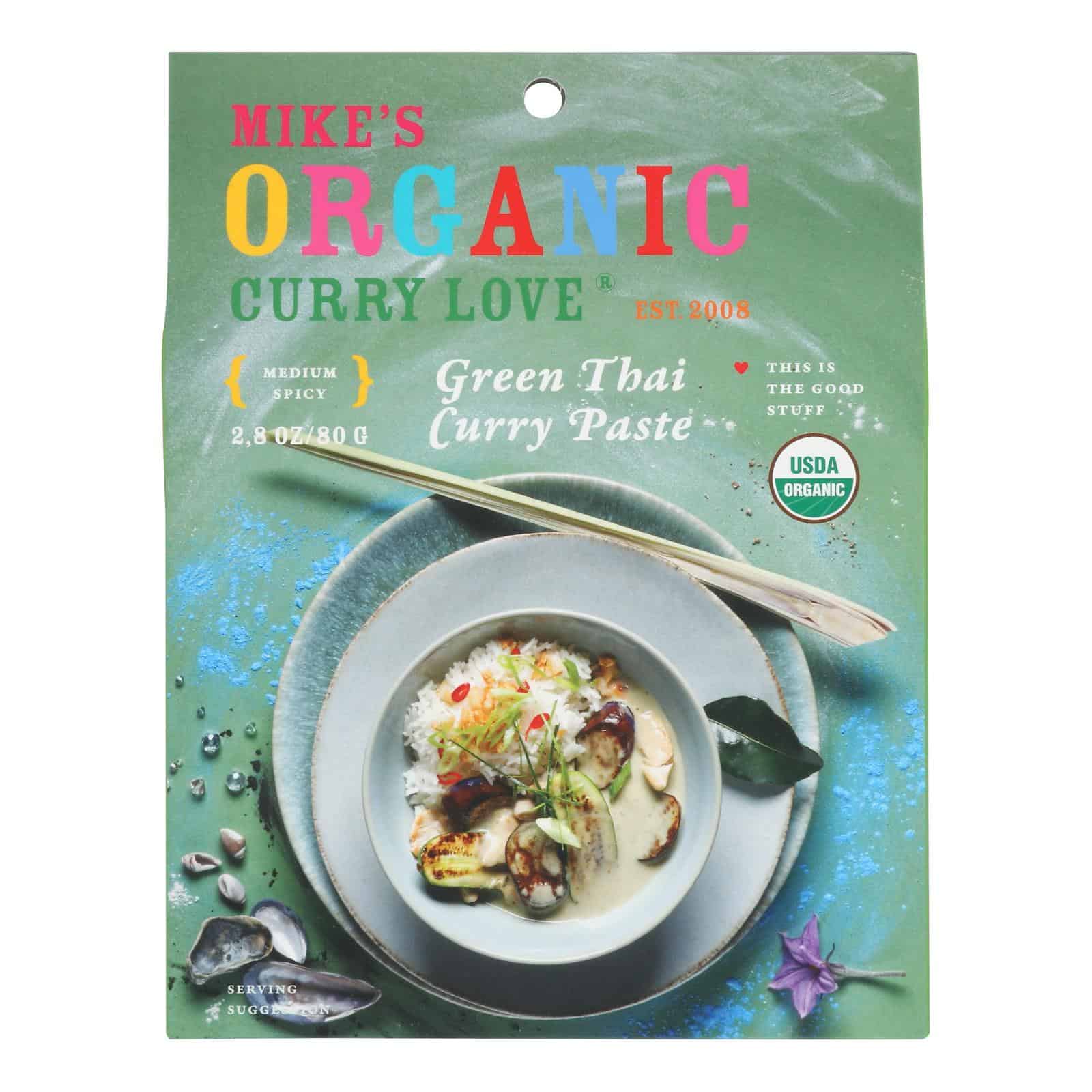 Mike's Organic Curry Love - Organic Curry Paste - Green Thai - Case of 6 - 2.8 oz. - Image 3