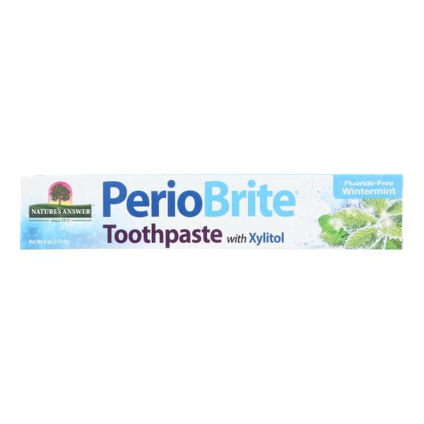 Nature's Answer Periobrite Wintermint Natural Brightening Toothpaste  - 1 Each - 4 OZ - Image 2