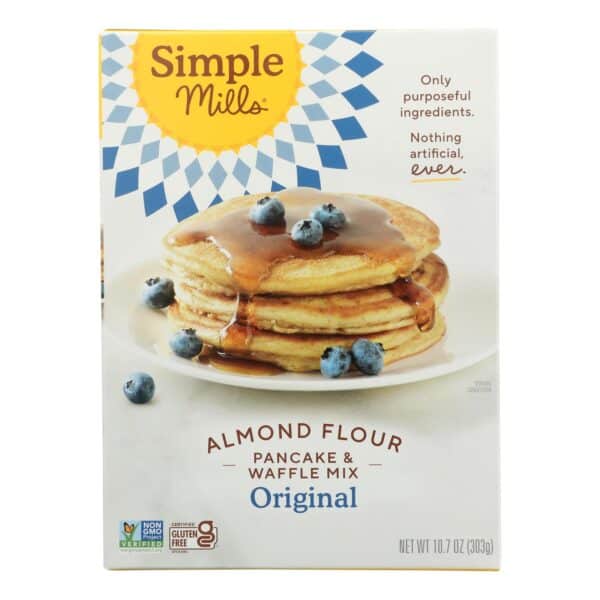 Simple Mills Almond Flour Pancake and Waffle Mix - Case of 6 - 10.7 oz. - Image 3