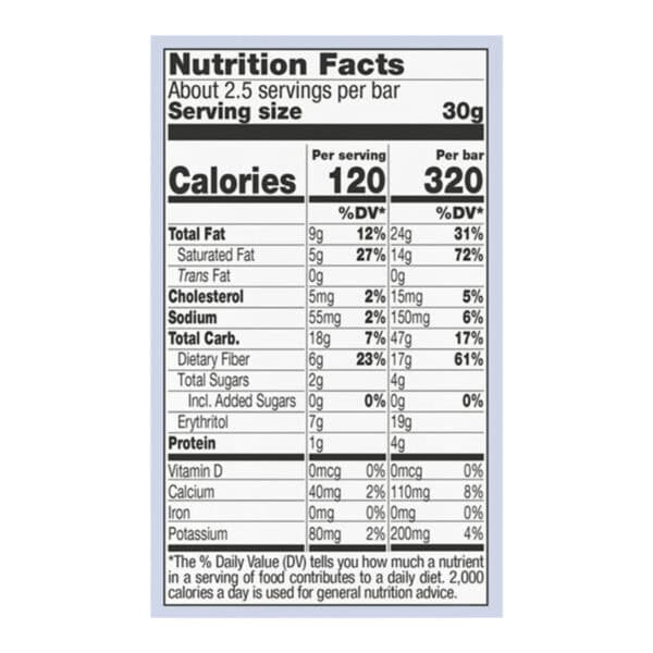 Lilys - Bar Cookie & Cream White Chocolate - Case of 12-2.8 OZ - Image 3