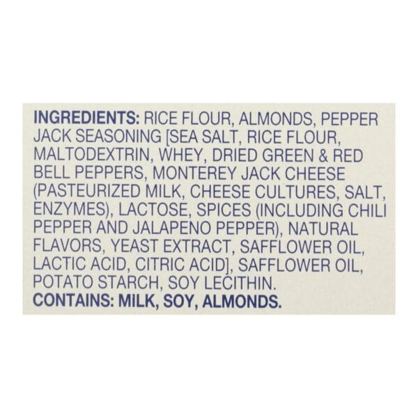 Blue Diamond - Nut Thin Crackers - Pepper Jack - Case of 12 - 4.25 oz.