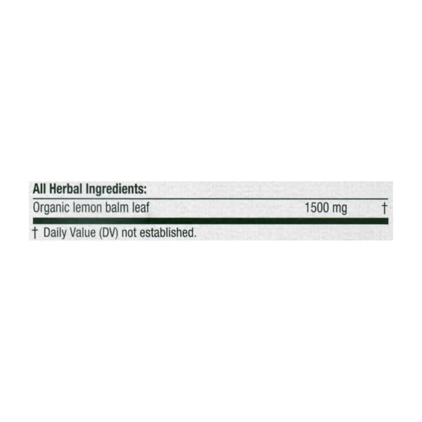 Traditional Medicinals Organic Herbal Tea - Lemon Balm Lemon Bal Og2 - Case of 6 - 16 Bags - Image 3