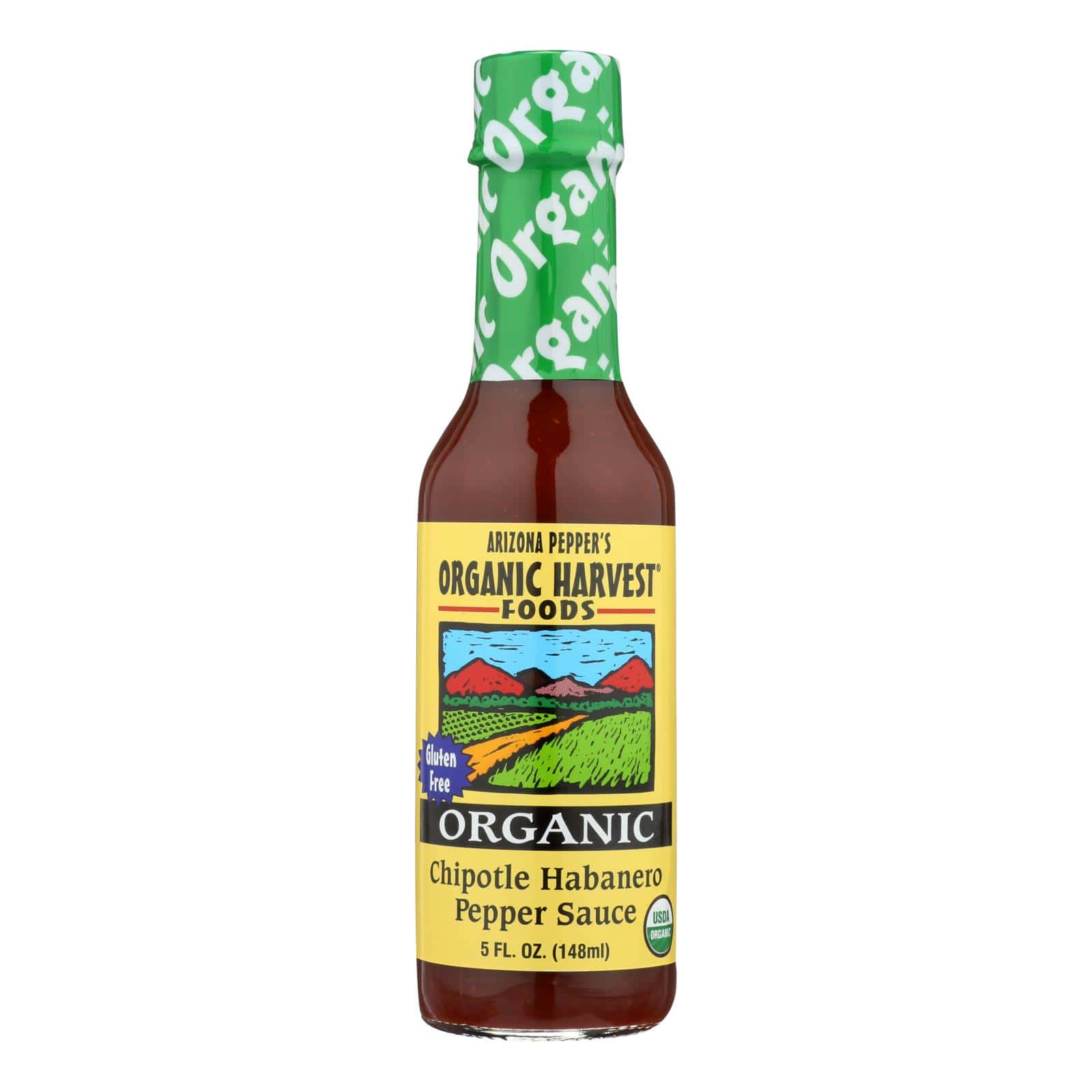 Organic Harvest Pepper Sauce - Chipotle Habanero - Case of 12 - 5 oz. - Image 2