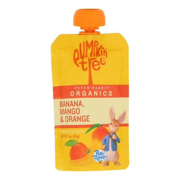 Peter Rabbit Organics Fruit Snacks - Mango Banana and Orange - Case of 10 - 4 oz.