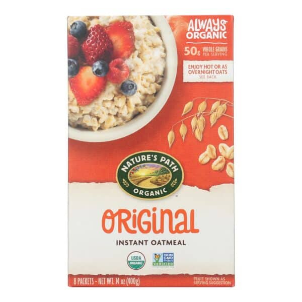 Nature's Path Organic Hot Oatmeal - Original - Case of 6 - 14 oz.