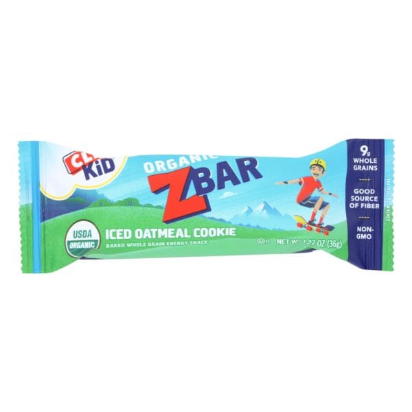 Clif Bar Organic Clif Kid Zbar - Iced Oatmeal Cookie - Case of 18 - 1.27 oz Bars - Image 3