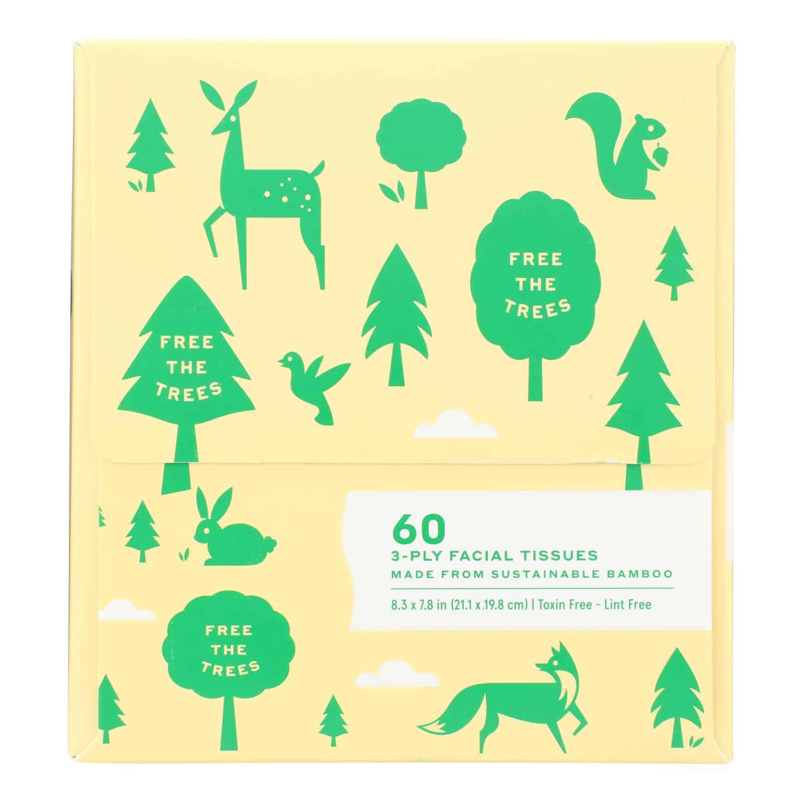 Caboo - Facial Tis Cube 60ct 3ply - Case of 12-1 Count