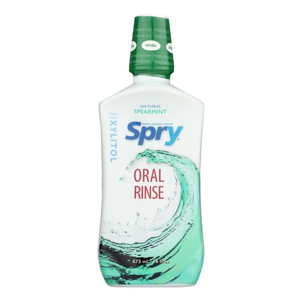 Spry Oral Rinse - Spearmint - 16 Fl oz. - Image 2