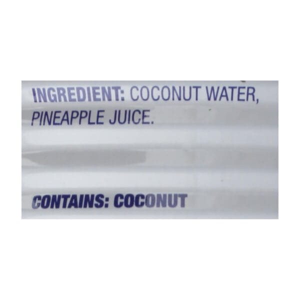 C2O Coconut Water With Pineapple Juice And Coconut Pulp  - Case of 12 - 17.5 FZ - Image 2