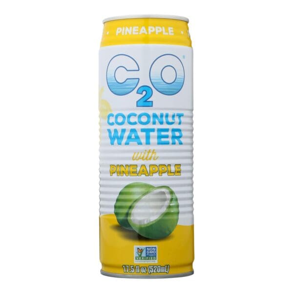 C2O Coconut Water With Pineapple Juice And Coconut Pulp  - Case of 12 - 17.5 FZ