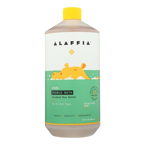 Alaffia Everyday Shea Cold Comforting Eucalyptus Babies Up Bubble Bath  - 1 Each - 32 FZ - Image 2
