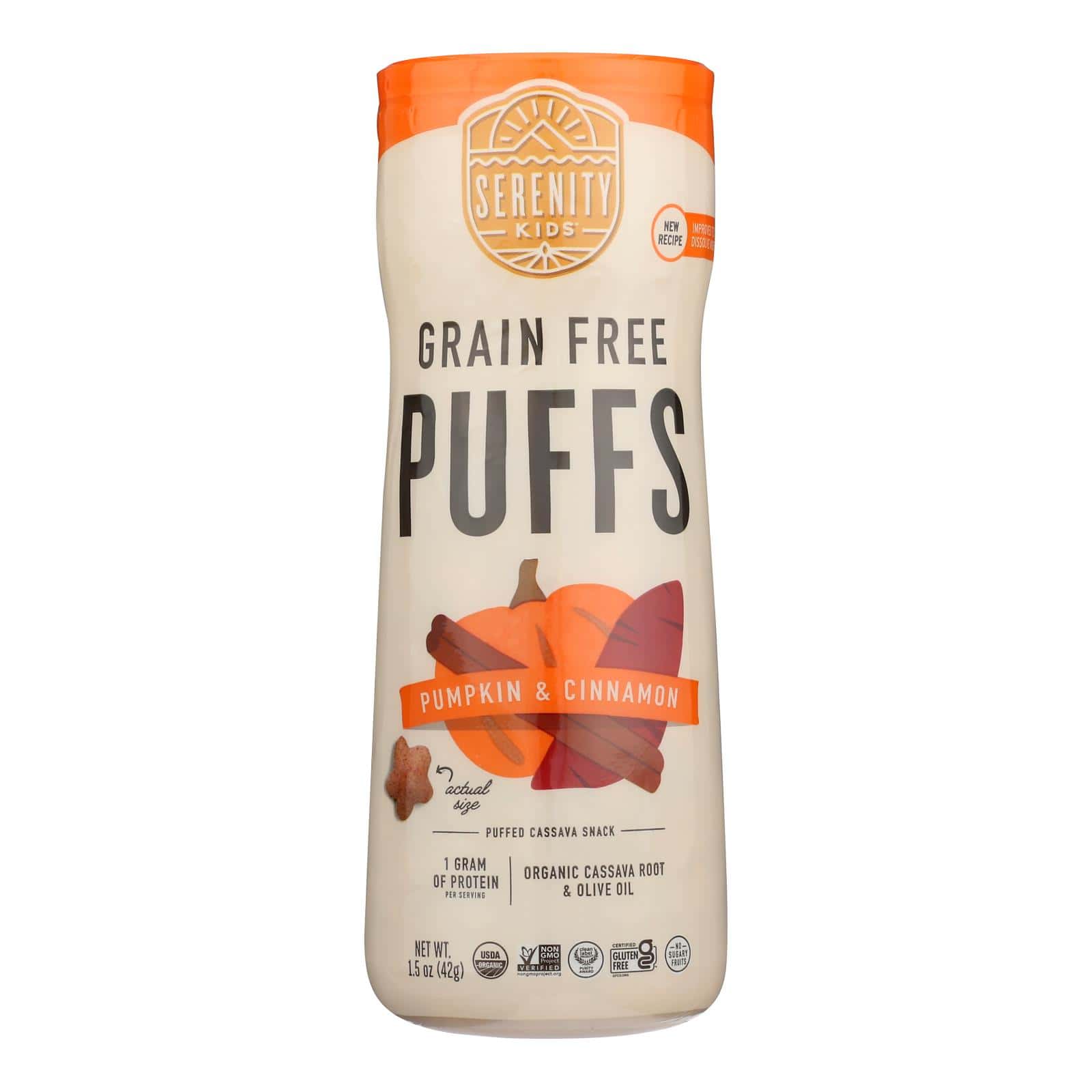 Serenity Kids - Puffs Pumpkin Cinnamon - Case of 6-1.5 OZ - Image 3