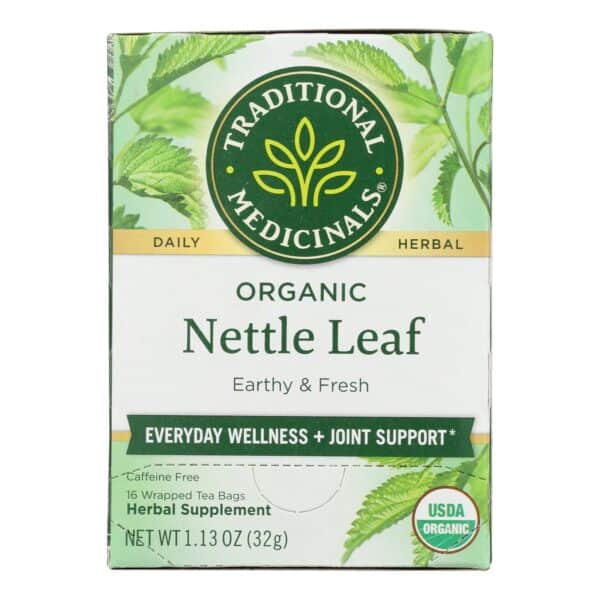 Traditional Medicinals Organic Nettle Leaf Herbal Tea - 16 Tea Bags - Case of 6 - Image 2