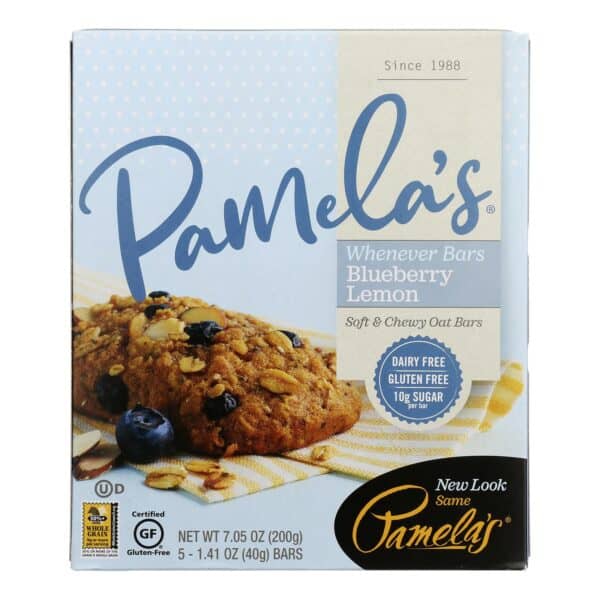 Pamela's Products - Oat Whenever Bars - Blueberry Lemon - Case of 6 - 1.41 oz. - Image 2