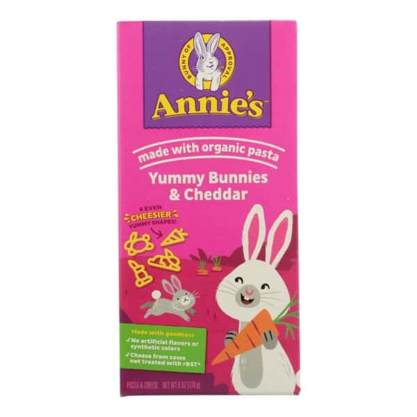 Annies Homegrown Macaroni and Cheese - Organic - Bunny Pasta with Yummy Cheese - 6 oz - case of 12 - Image 2