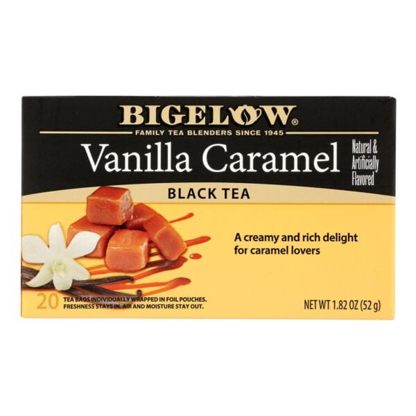 Bigelow Tea Vanilla Caramel Black Tea - Case of 6 - 20 Bags