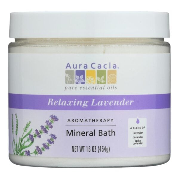 Aura Cacia - Aromatherapy Mineral Bath Lavender Harvest - 16 oz - Image 2