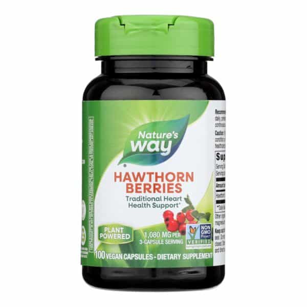 Nature's Way - Hawthorn Berries - 510 mg - 100 Capsules - Image 2