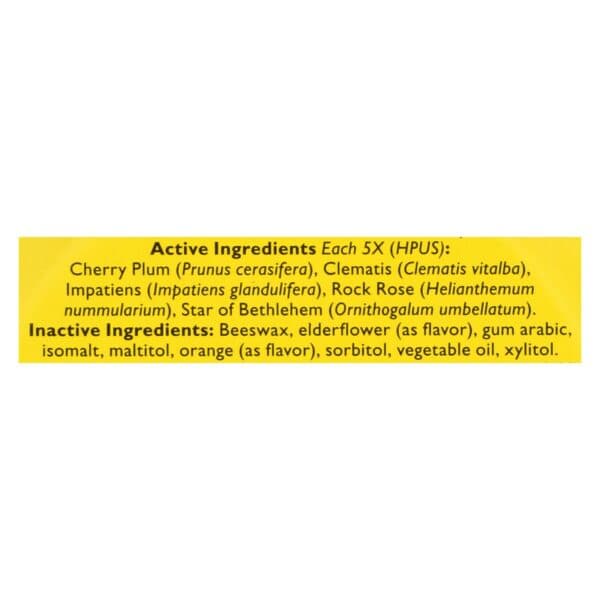 Bach Flower Remedies Rescue Remedy Pastilles Orange Elderflower - 1.7 oz - Case of 12 - Image 2