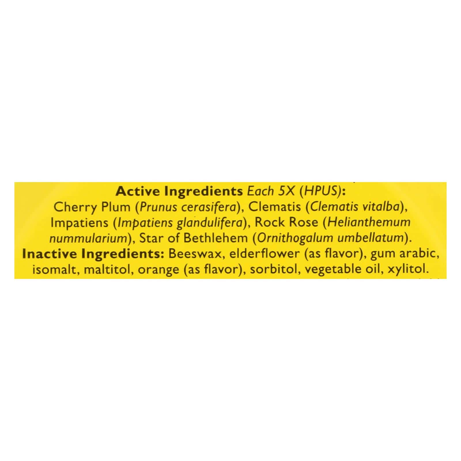Bach Flower Remedies Rescue Remedy Pastilles Orange Elderflower - 1.7 oz - Case of 12 - Image 2