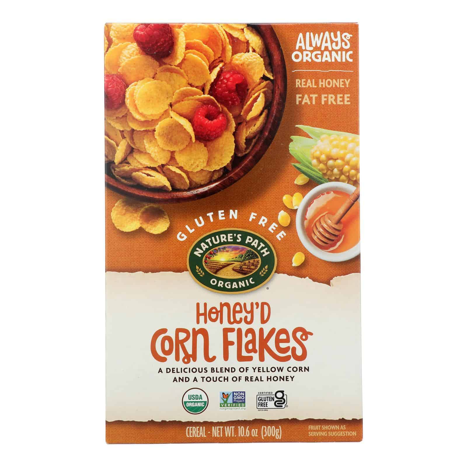 Nature's Path Organic Corn Flakes Cereal - Honey?D - Case of 12 - 10.6 oz. - Image 3
