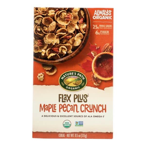 Nature's Path Maple Pecan Crunch - Flax Plus - Case of 12 - 11.5 oz. - Image 2