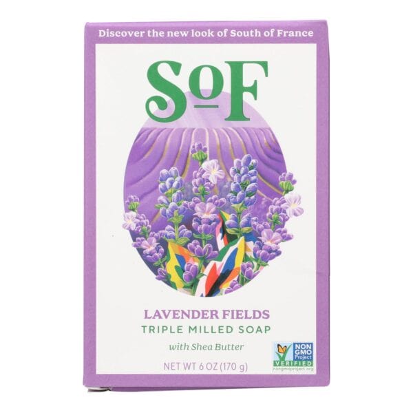South Of France Bar Soap - Lavender Fields - 6 oz - 1 each - Image 2