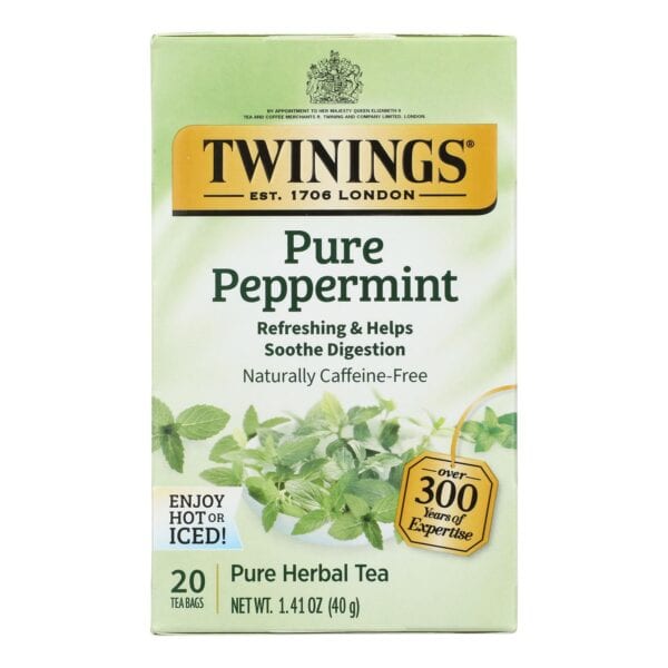 Twinings Tea Jacksons of Piccadilly Tea - Pure Peppermint - Case of 6 - 20 Bags