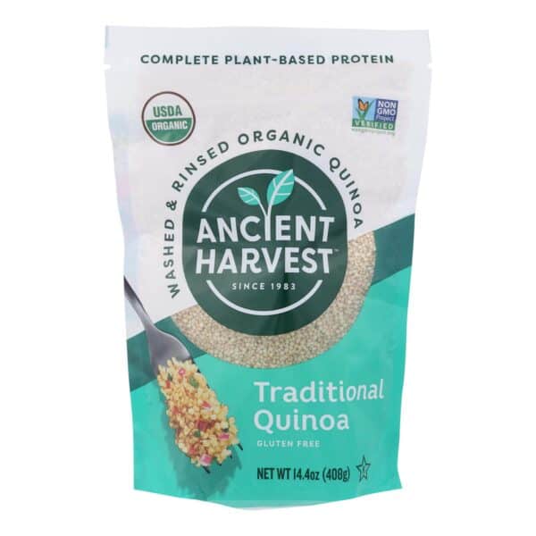 Ancient Harvest Quinoa - Organic - Traditional - Whole Grain - Gluten Free - Case of 12 - 14.4 oz - Image 3