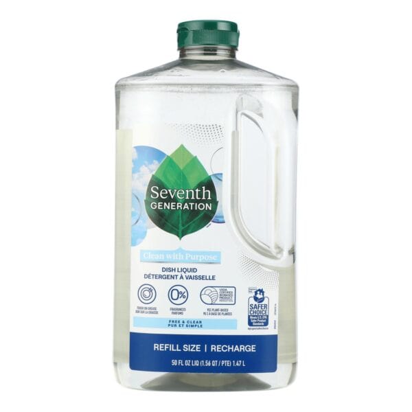 Seventh Generation - Dish Liquid Free & Clear - Case of 3-50 Fluid Ounces - Image 2