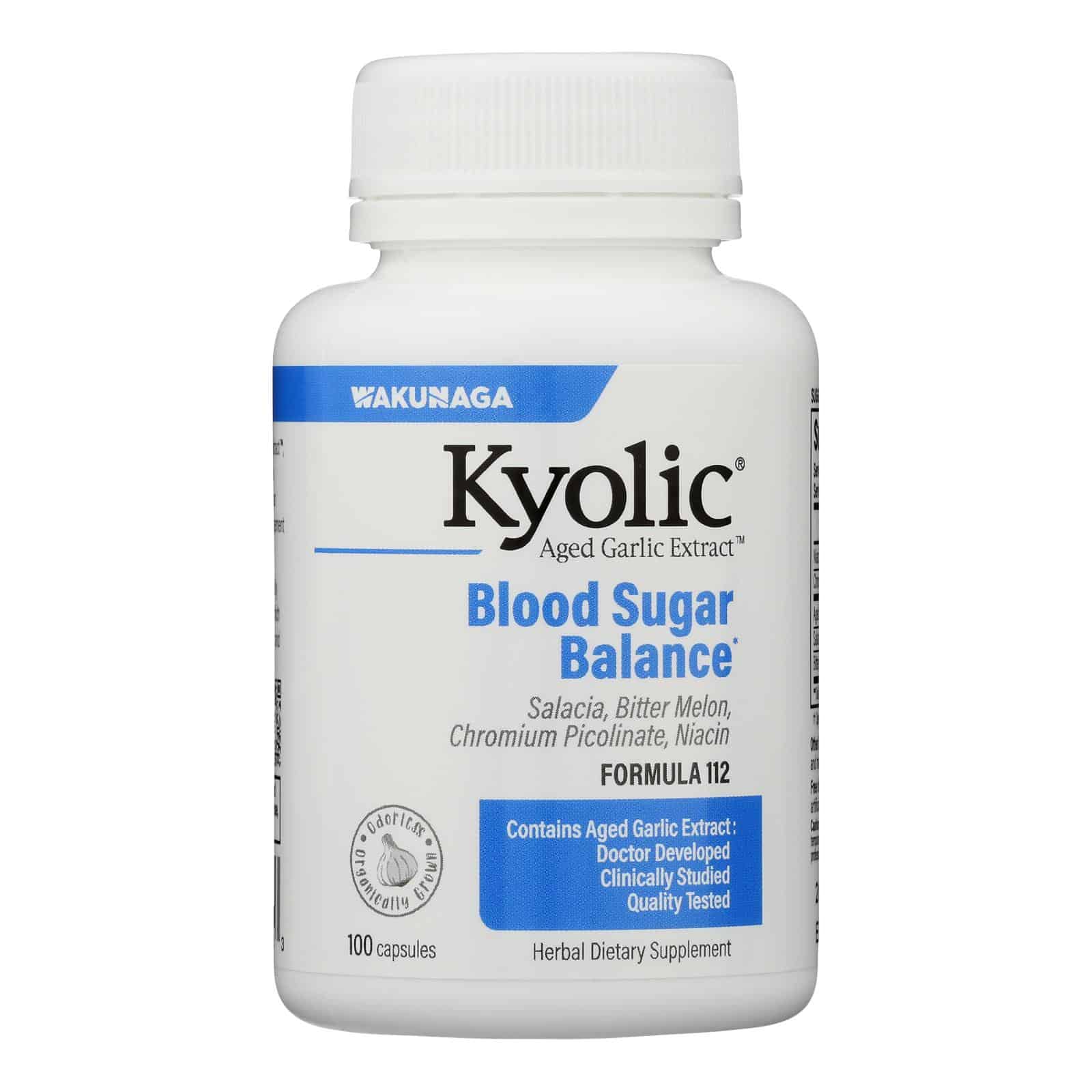 Kyolic - Aged Garlic Extract Blood Sugar Balance - 100 Capsules - Image 2
