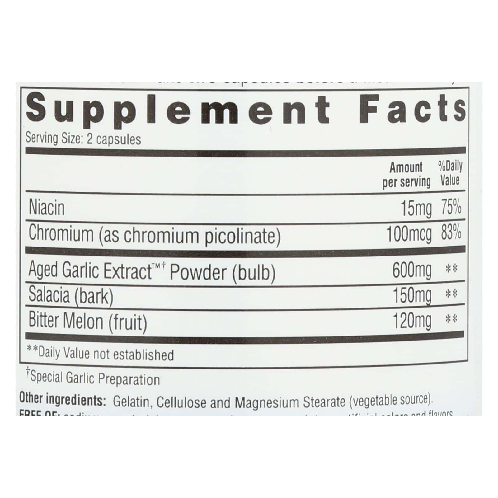 Kyolic - Aged Garlic Extract Blood Sugar Balance - 100 Capsules - Image 3