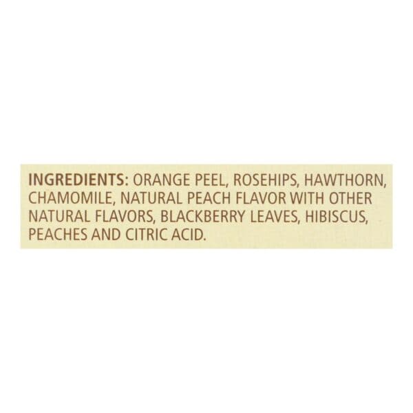 Celestial Seasonings Herbal Tea Caffeine Free Country Peach Passion - 20 Tea Bags - Case of 6